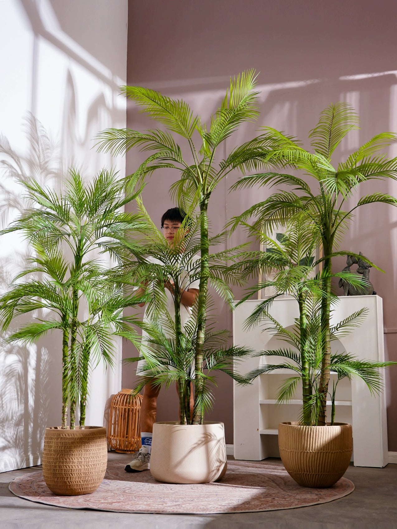 Artificial Palm Tree for Home and Office – Lifelike Indoor Fake Plant for Living Room, Office Decor & Modern Spaces -SHS801