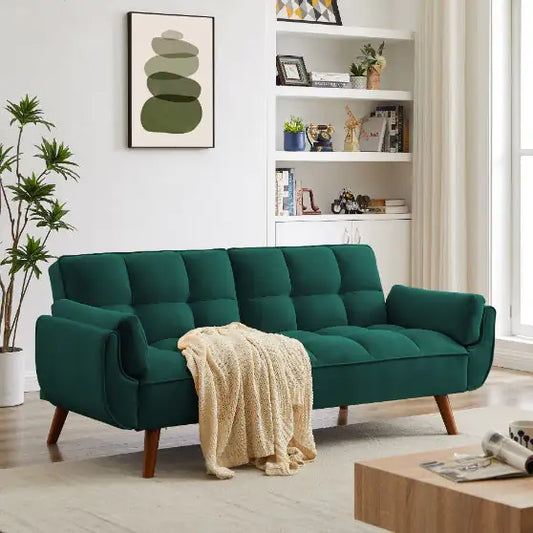 Green Linen Fabric Sofa for Home Use – Comfortable and Stylish Living Room Seating