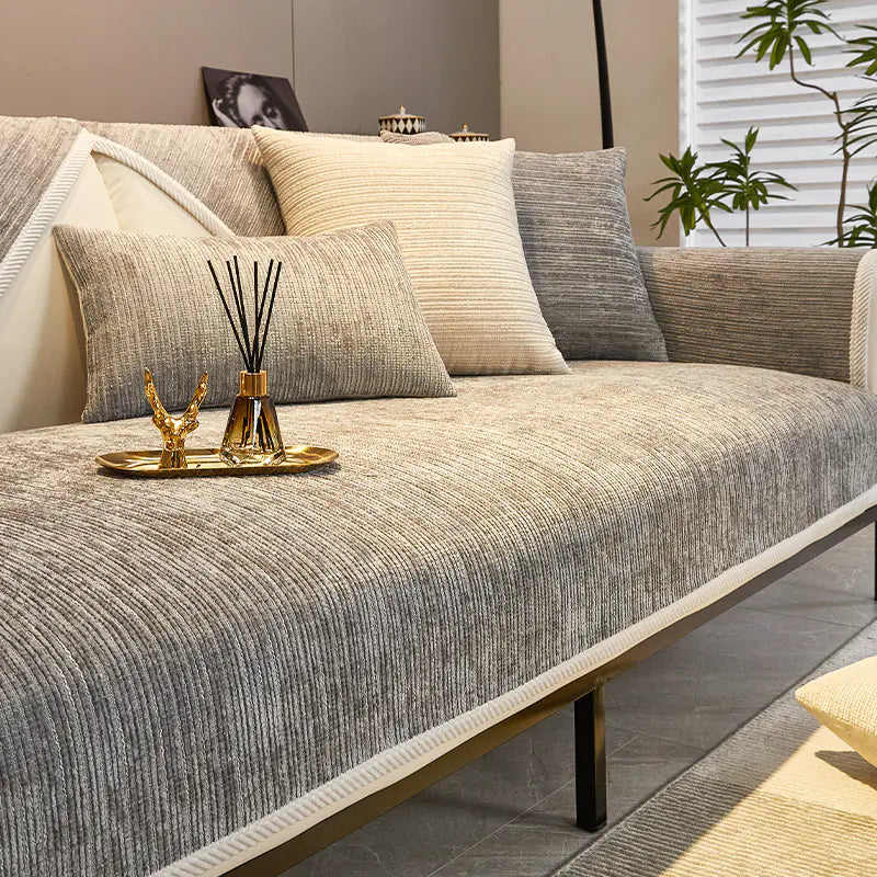 Universal Chenille Sofa Cover – All-Season Stretch Couch Protector
