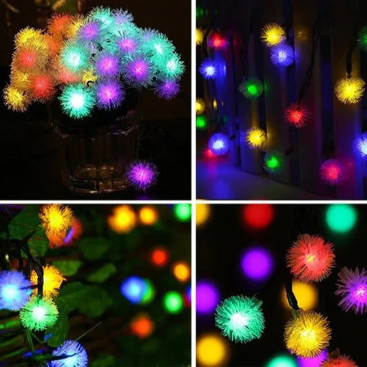 Twinkling Puffer Solar Lights- SHS224