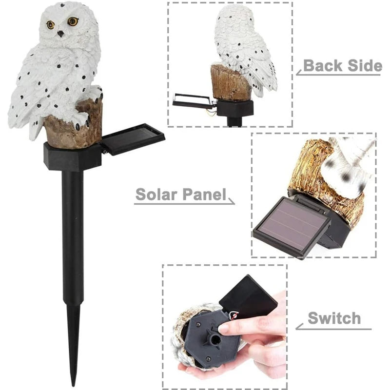 Solar Owl Patio Light -SHS202