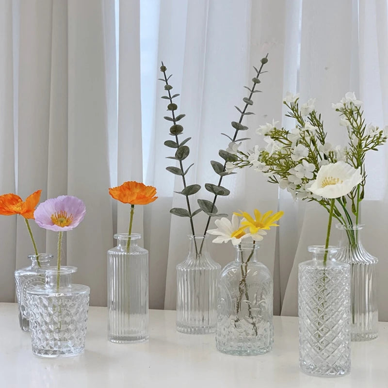 Retro Glass Flower Vase -SHS125