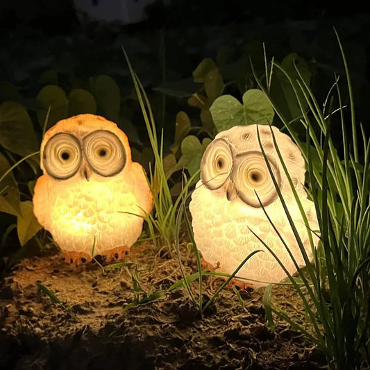 Luminous Owl Courtyard Decor -SHS210