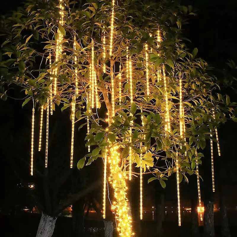 Meteor Shower LED String Lights – Outdoor Falling Rain Drop Fairy Lights for Christmas-SHS248