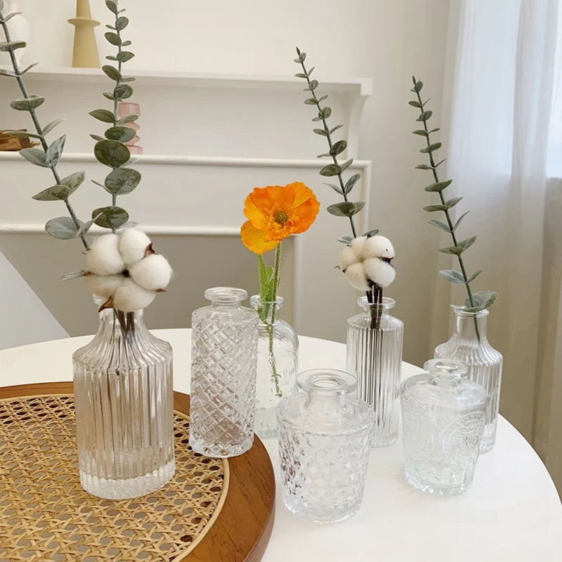 Retro Glass Flower Vase -SHS125