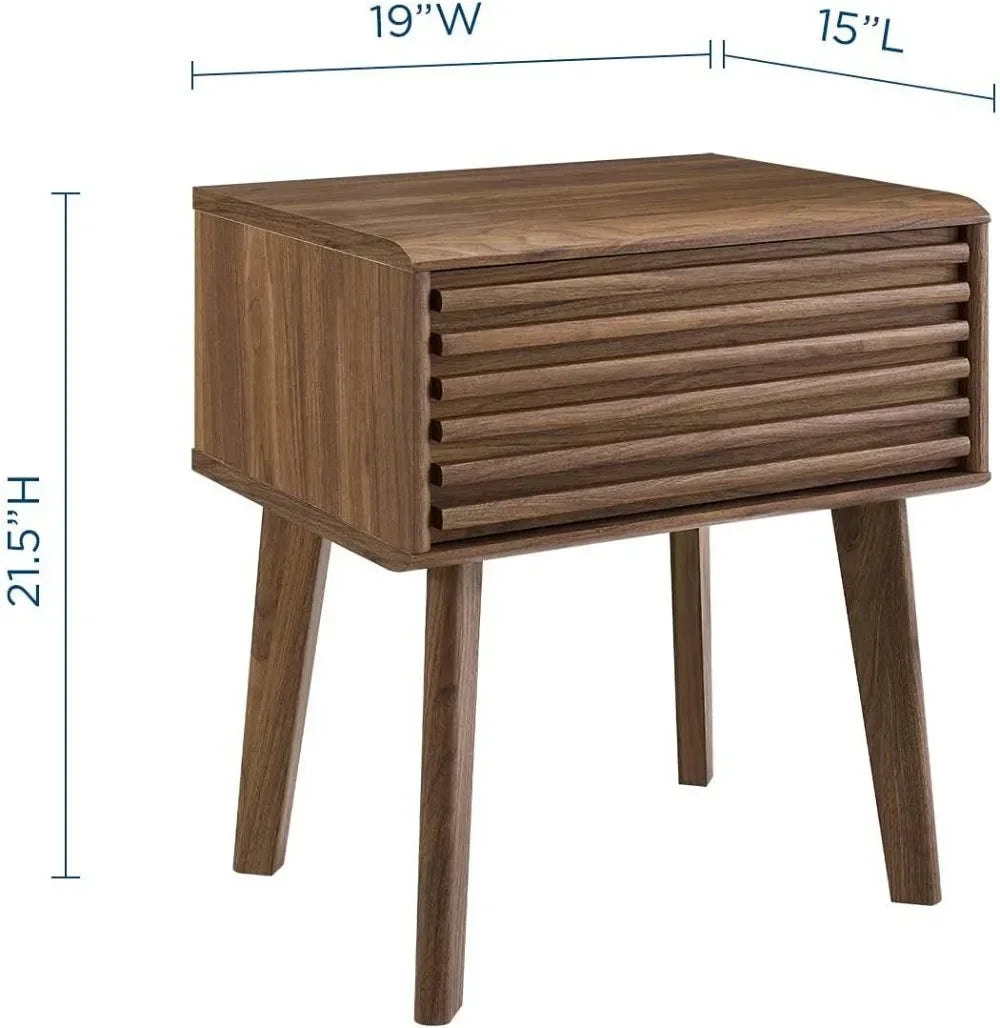 Walnut Haven Nightstand -SHS501