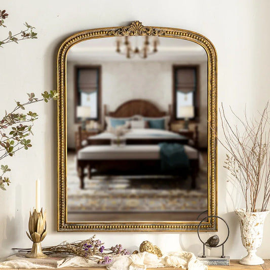 Vanity Mirror Decorative Golden Wooden Frame -SHS149