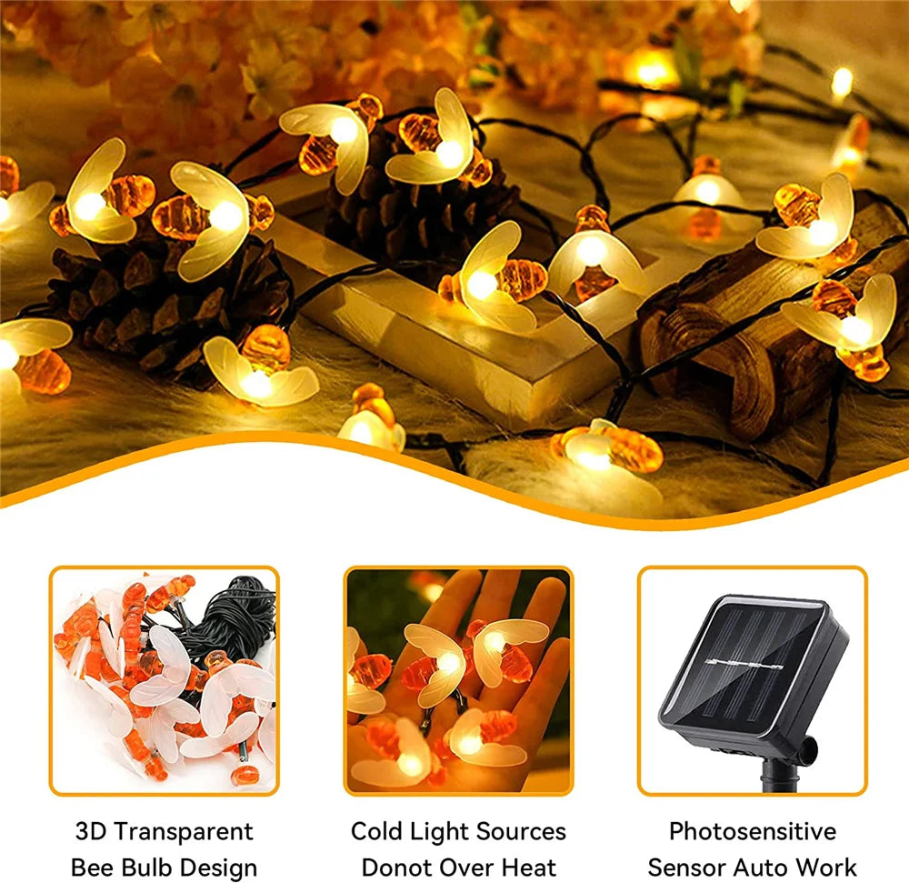 Bee Glow Fairy Lights -SHS203