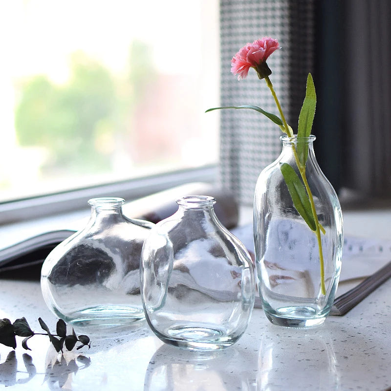 Retro Glass Flower Vase -SHS125