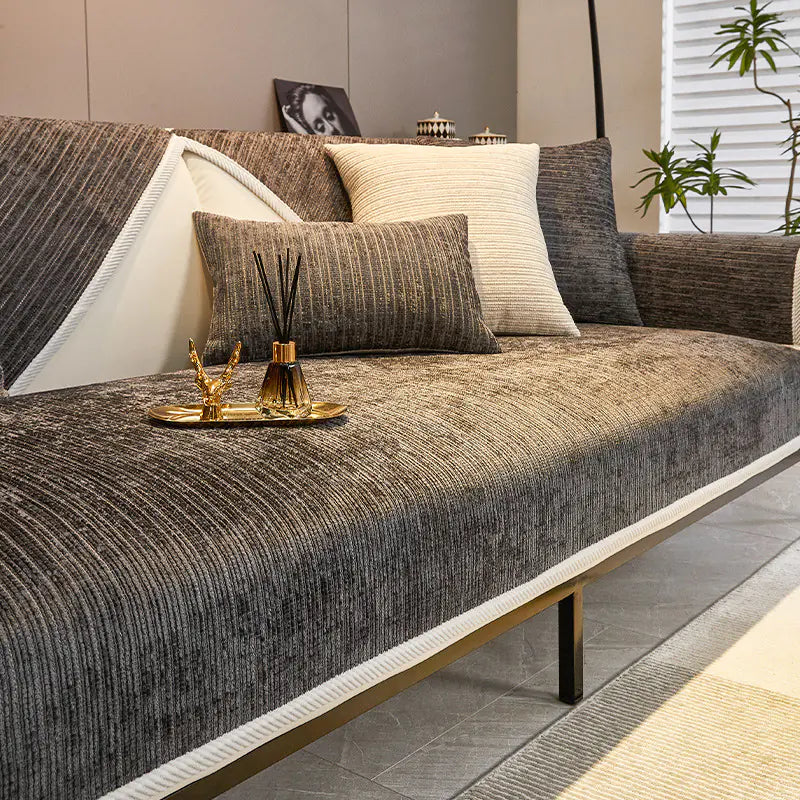 Universal Chenille Sofa Cover – All-Season Stretch Couch Protector