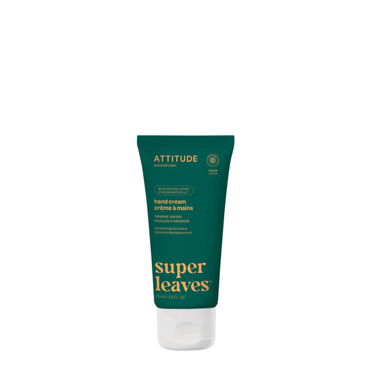 ATTITUDE Vegan Hand Cream – Orange Leaves, Plant-Based Moisturizer 2.5 Fl Oz, EWG Verified