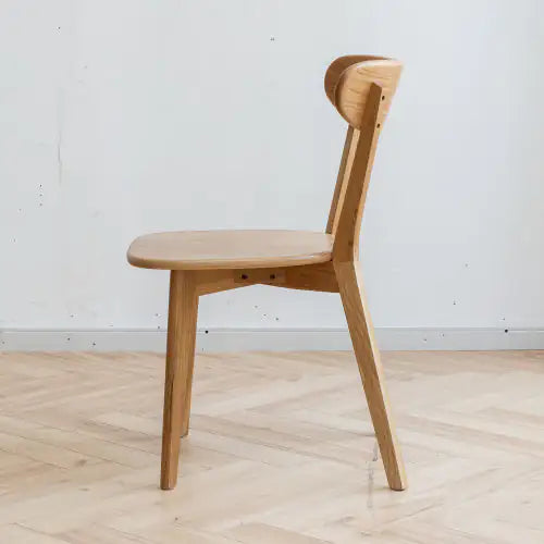 Solid Oak Dining Chair – FAS Grade Natural Wood, Handcrafted in North America