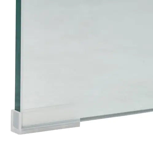 SHS- Modern Clear Glass Coffee Table – 12mm Tempered Bent Glass, Minimalist Design for Living Room