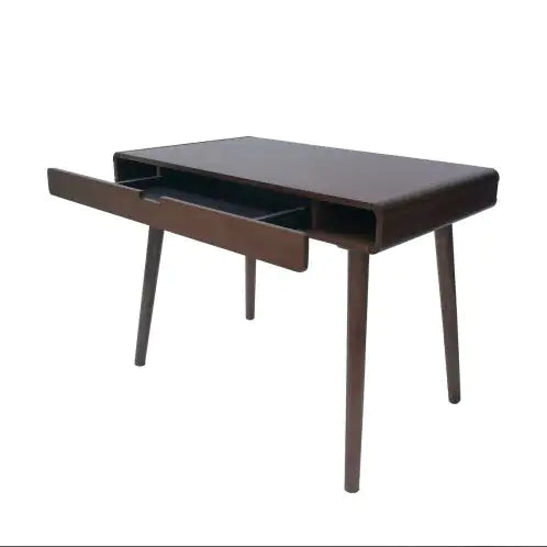 TINA Solid Wood Writing Desk, Brown | Durable MDF & Wood Construction