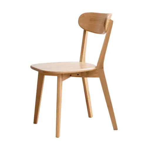 Solid Oak Dining Chair – FAS Grade Natural Wood, Handcrafted in North America