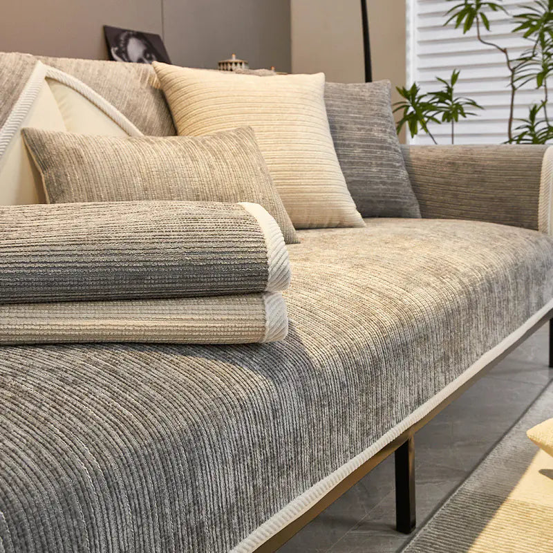 Universal Chenille Sofa Cover – All-Season Stretch Couch Protector