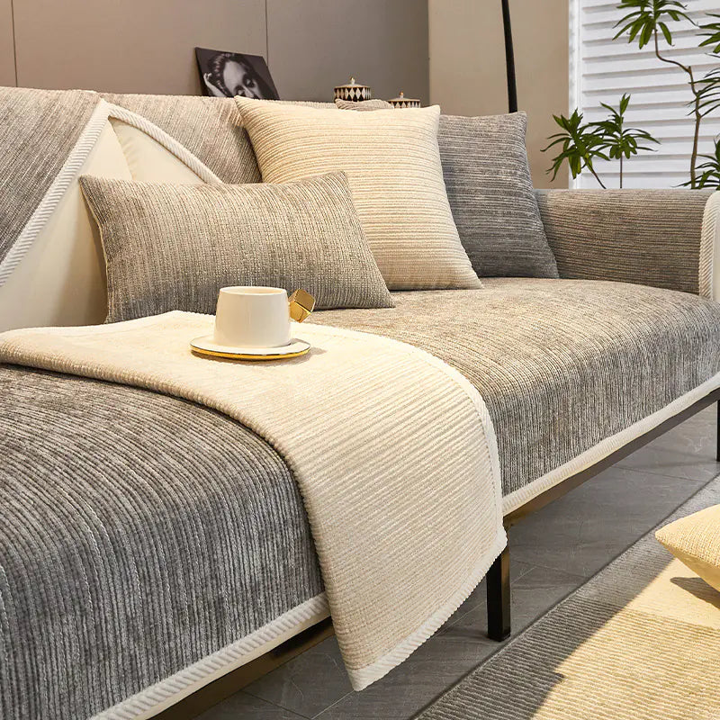 Universal Chenille Sofa Cover – All-Season Stretch Couch Protector